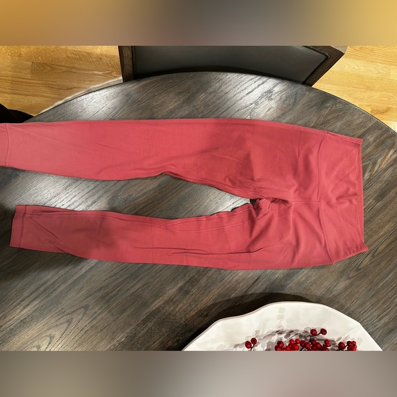 Lululemon Align Pants 28 length highrise excellent Condition Coral Color - Picture 2 of 4
